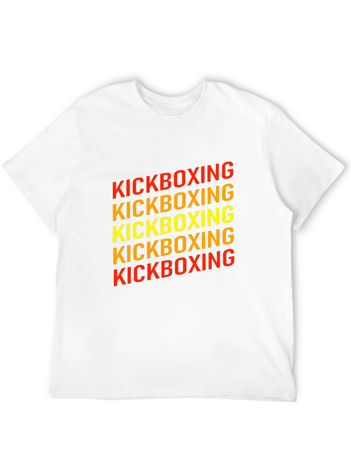 Kickboxing Graphic Print Tee - Black