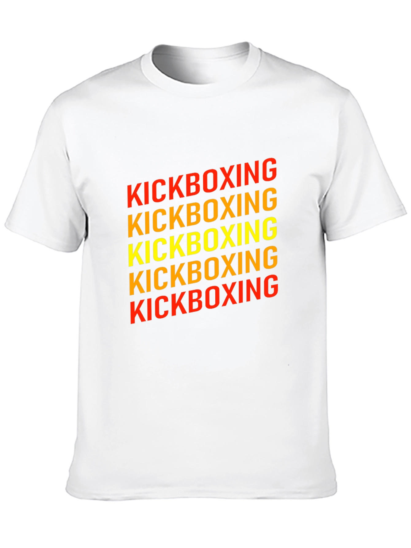 Kickboxing Graphic Print Tee - Black