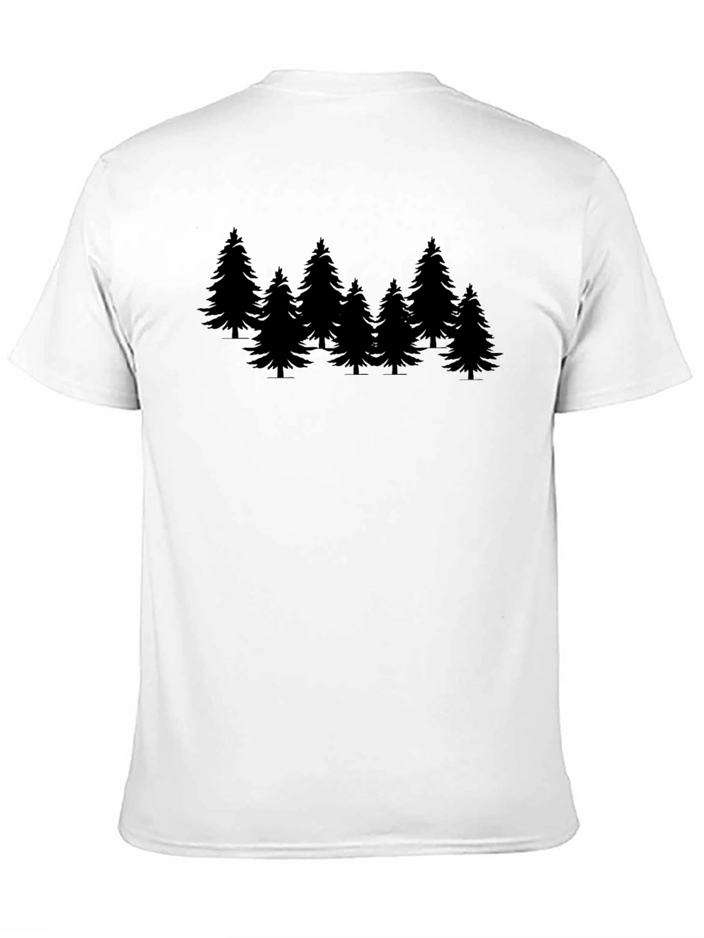 Pine Tree Graphic Black T-Shirt
