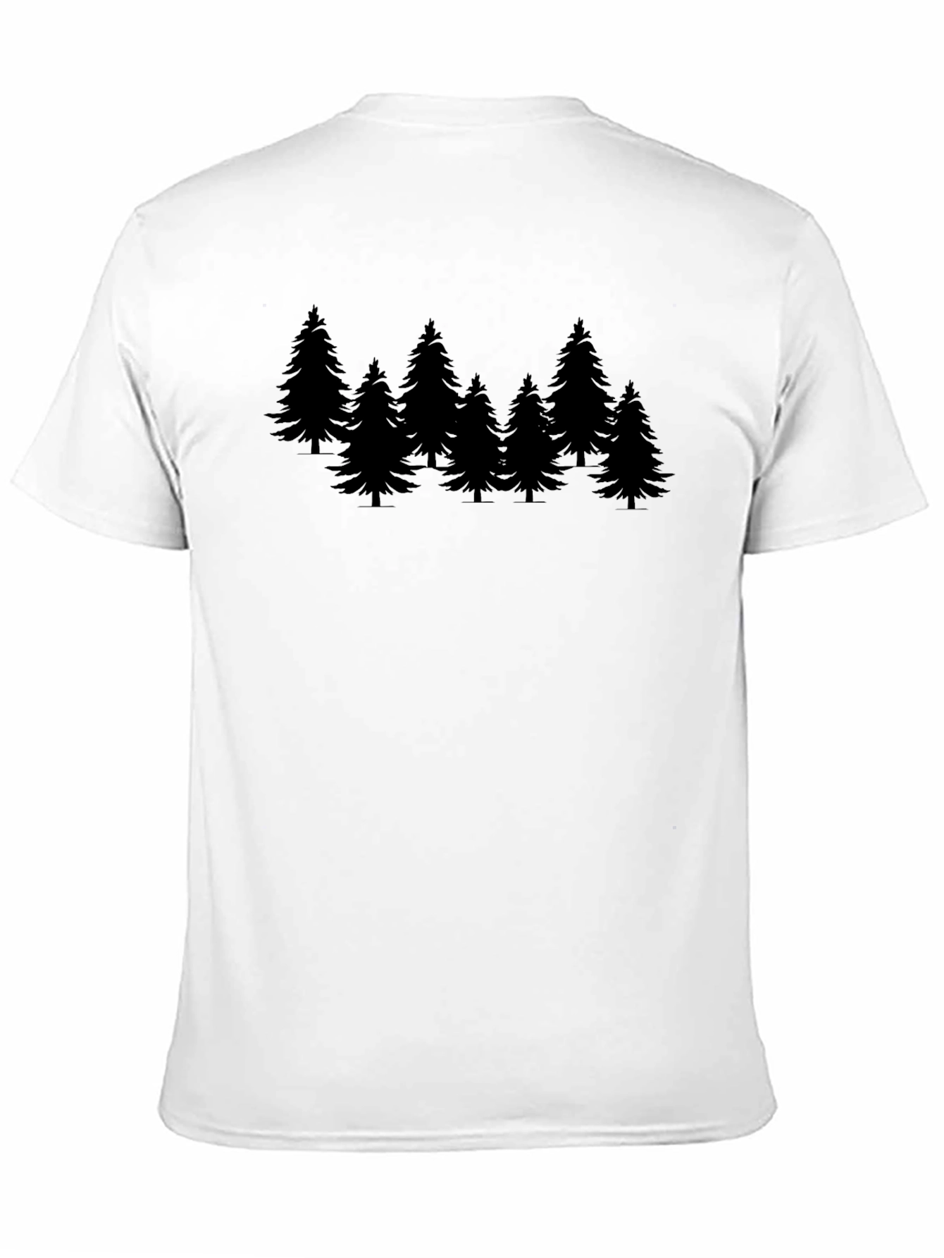 Pine Tree Graphic Black T-Shirt