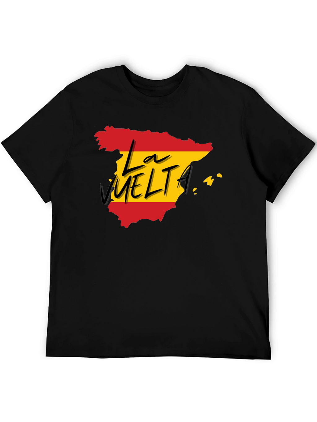 La Vuelta Spain T-Shirt - Black Cotton Tee
