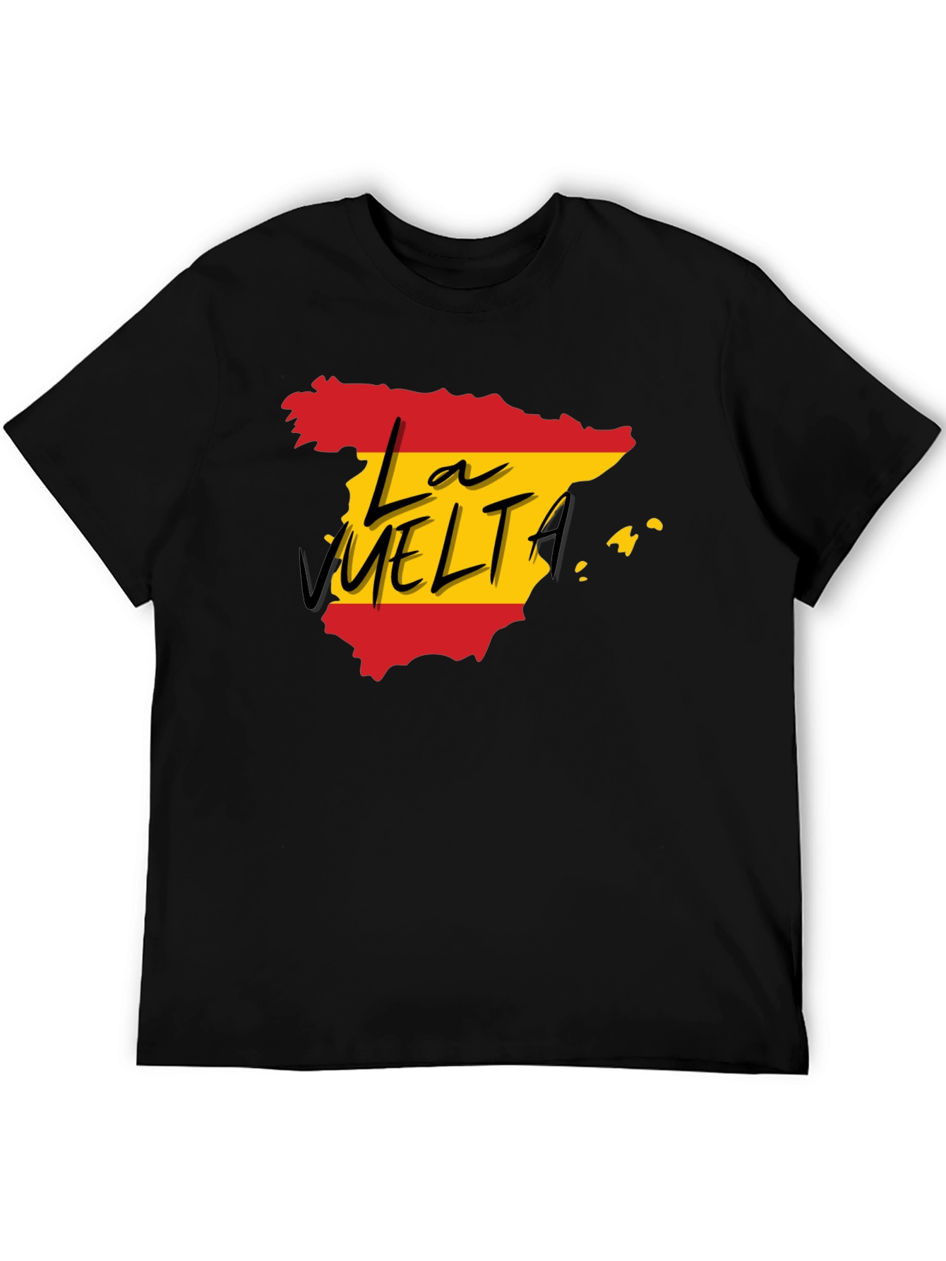La Vuelta Spain T-Shirt - Black Cotton Tee