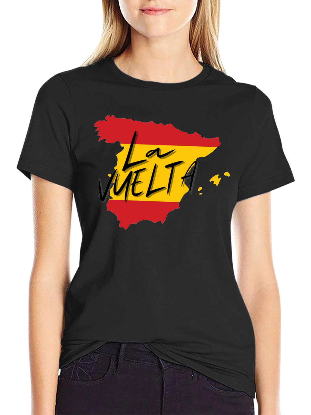 La Vuelta Spain T-Shirt - Black Cotton Tee