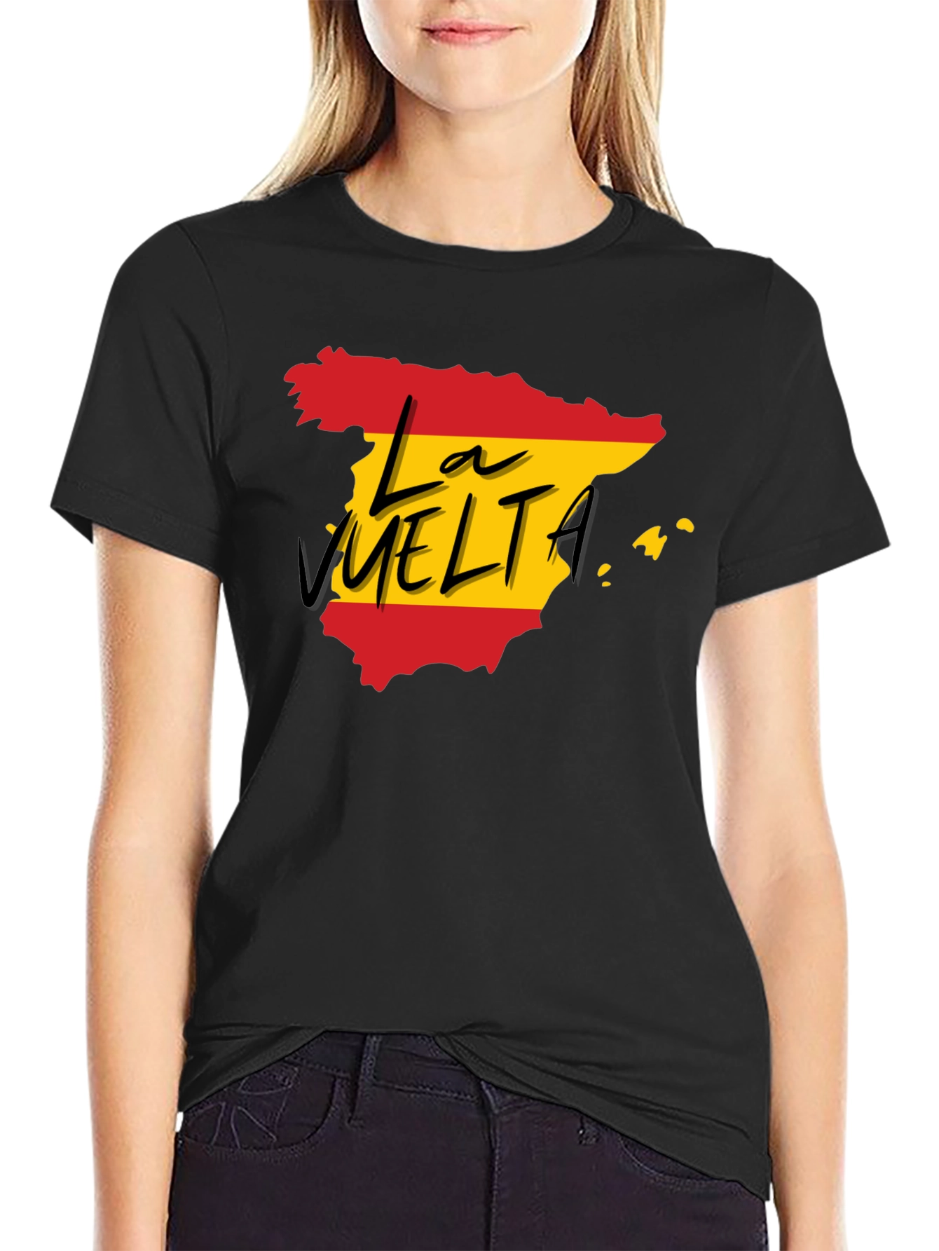 La Vuelta Spain T-Shirt - Black Cotton Tee