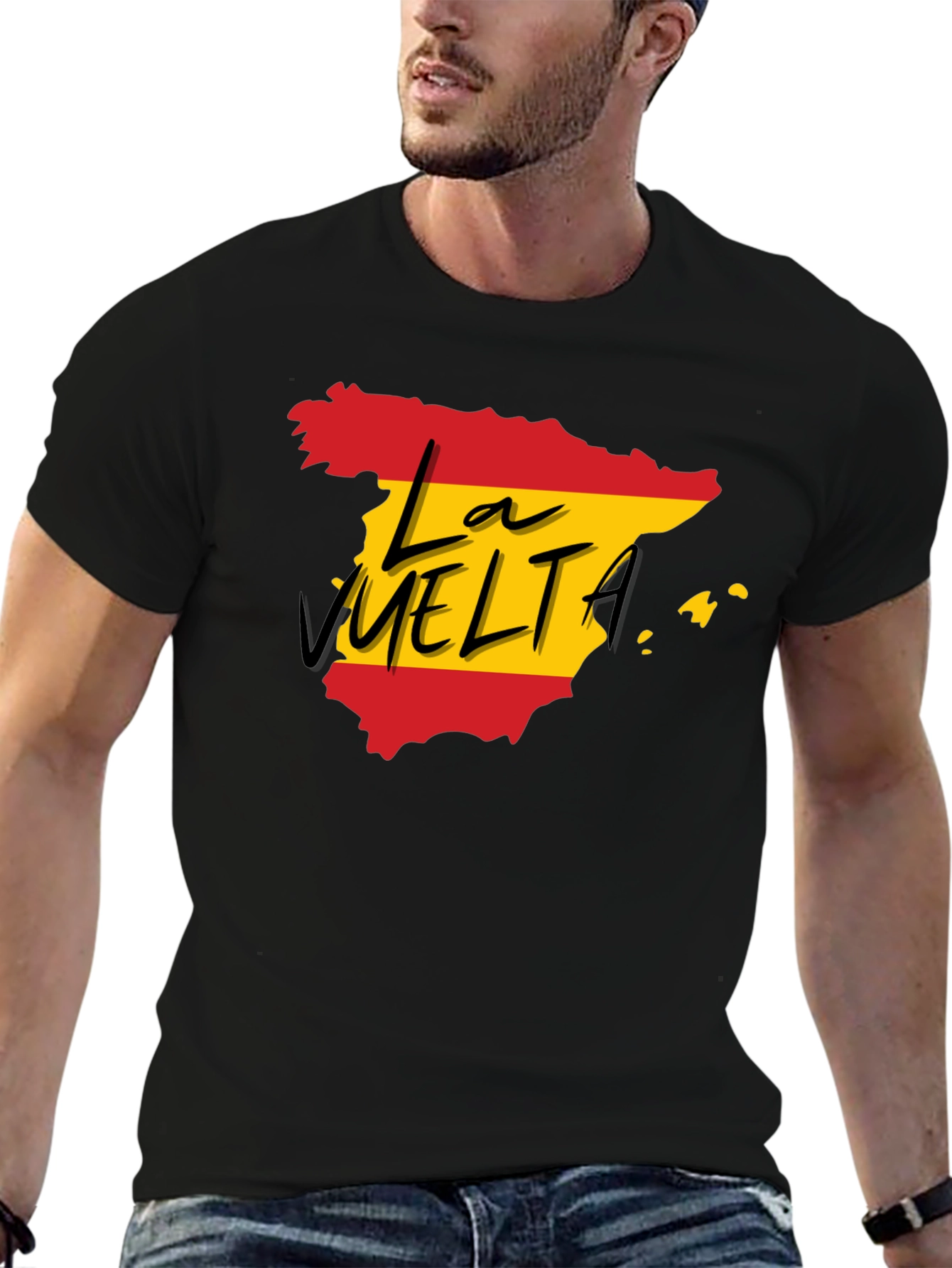 La Vuelta Spain T-Shirt - Black Cotton Tee