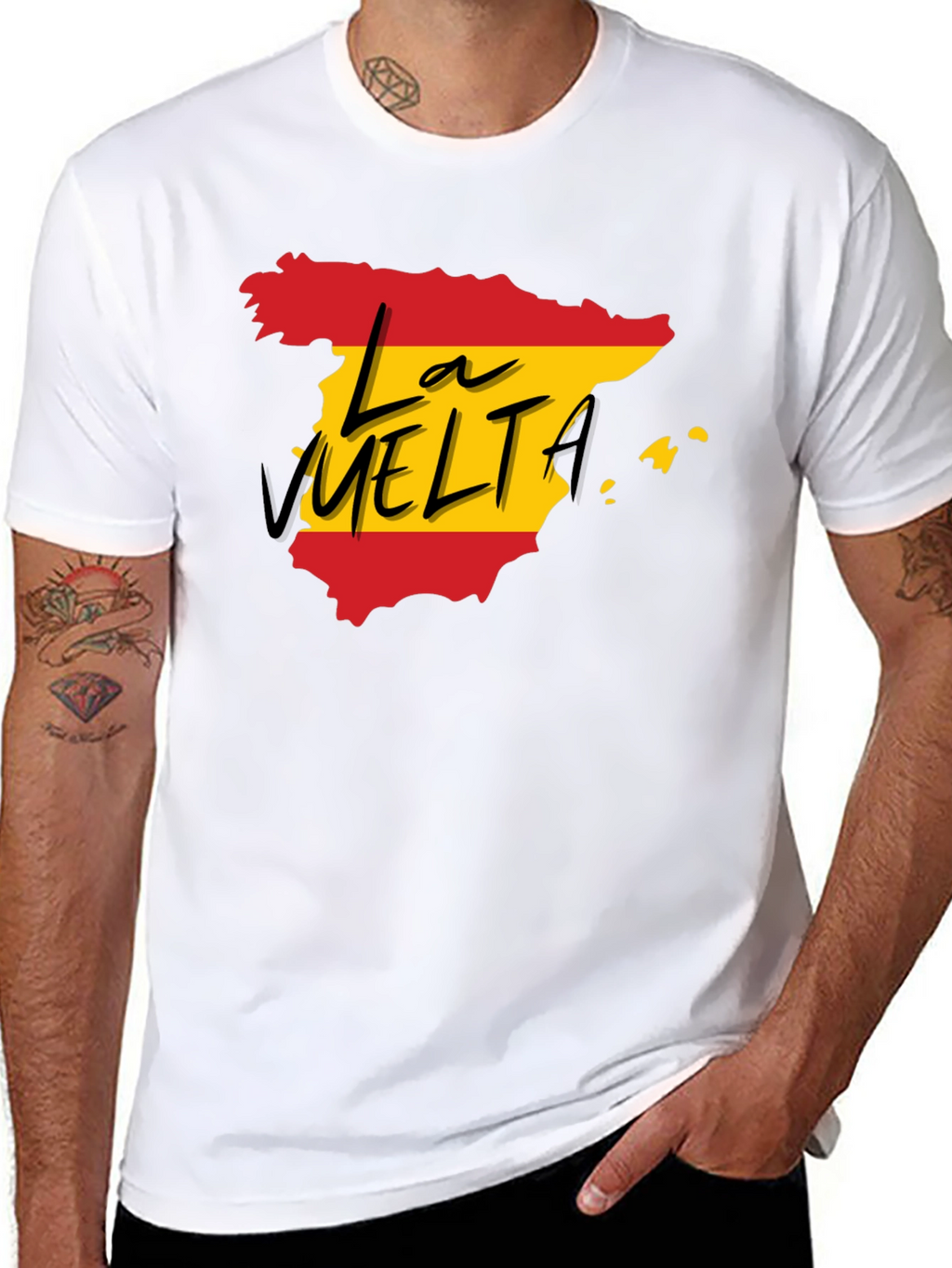 La Vuelta Spain T-Shirt - Black Cotton Tee