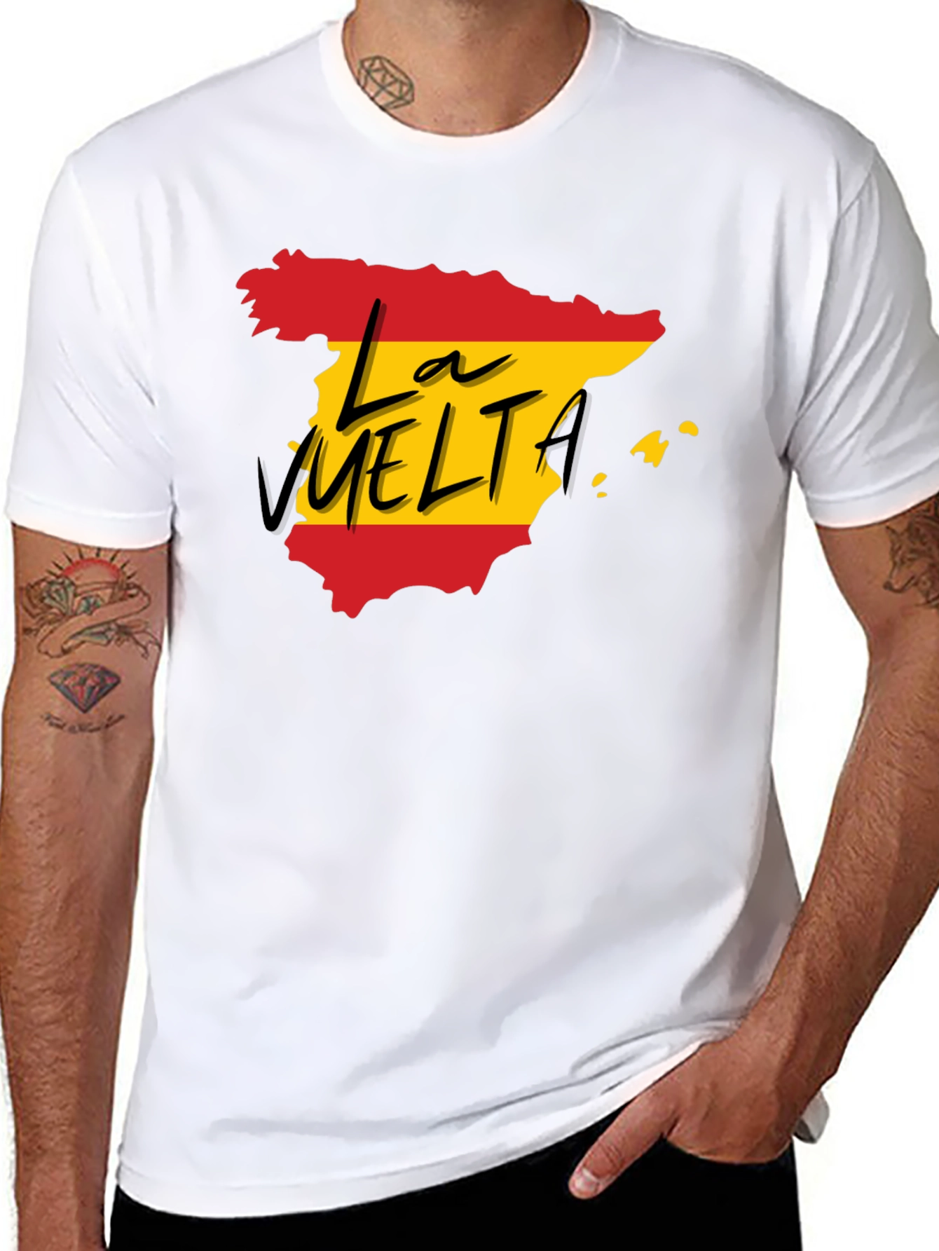 La Vuelta Spain T-Shirt - Black Cotton Tee