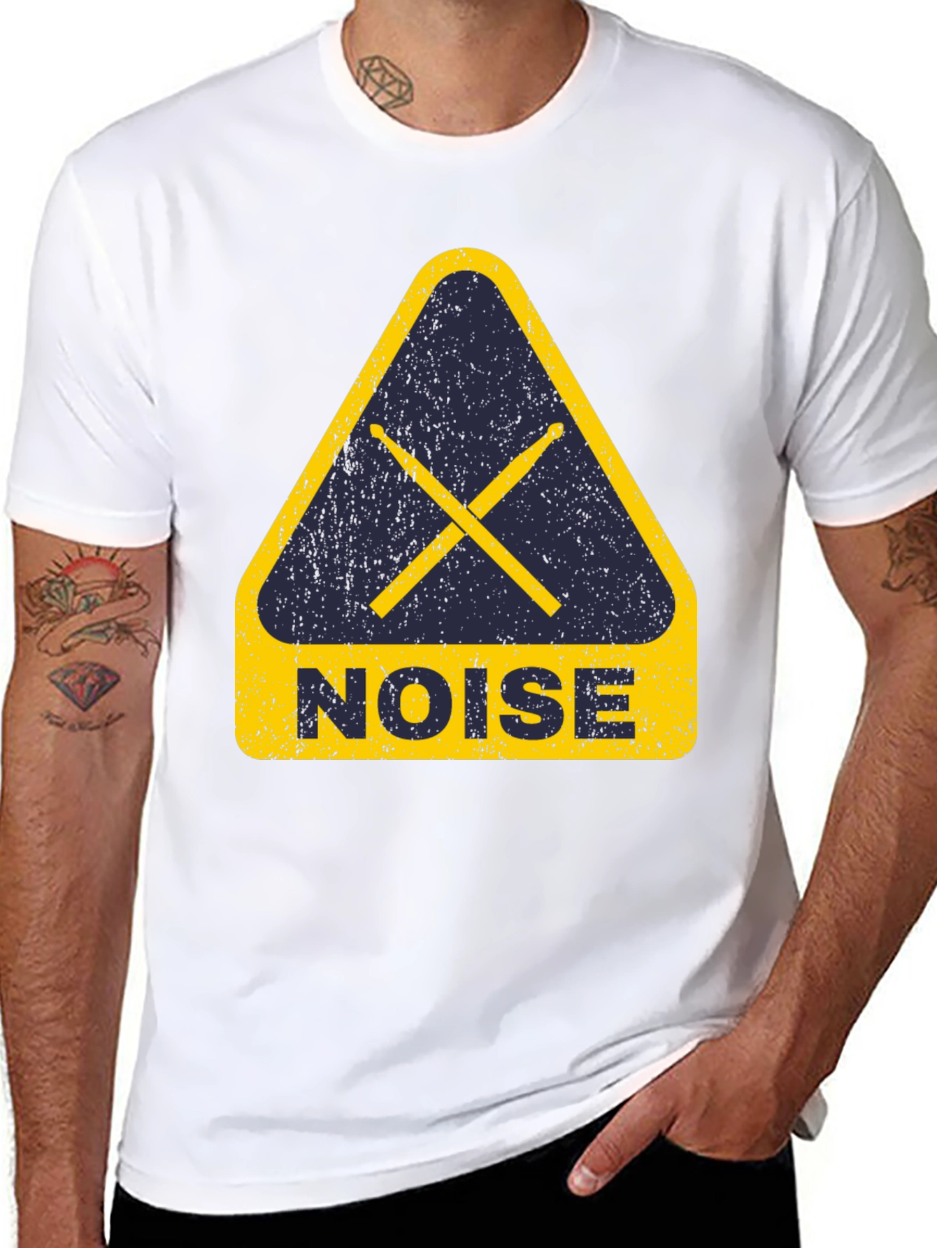 Noise Drum Sticks T-Shirt - Music Band Tee