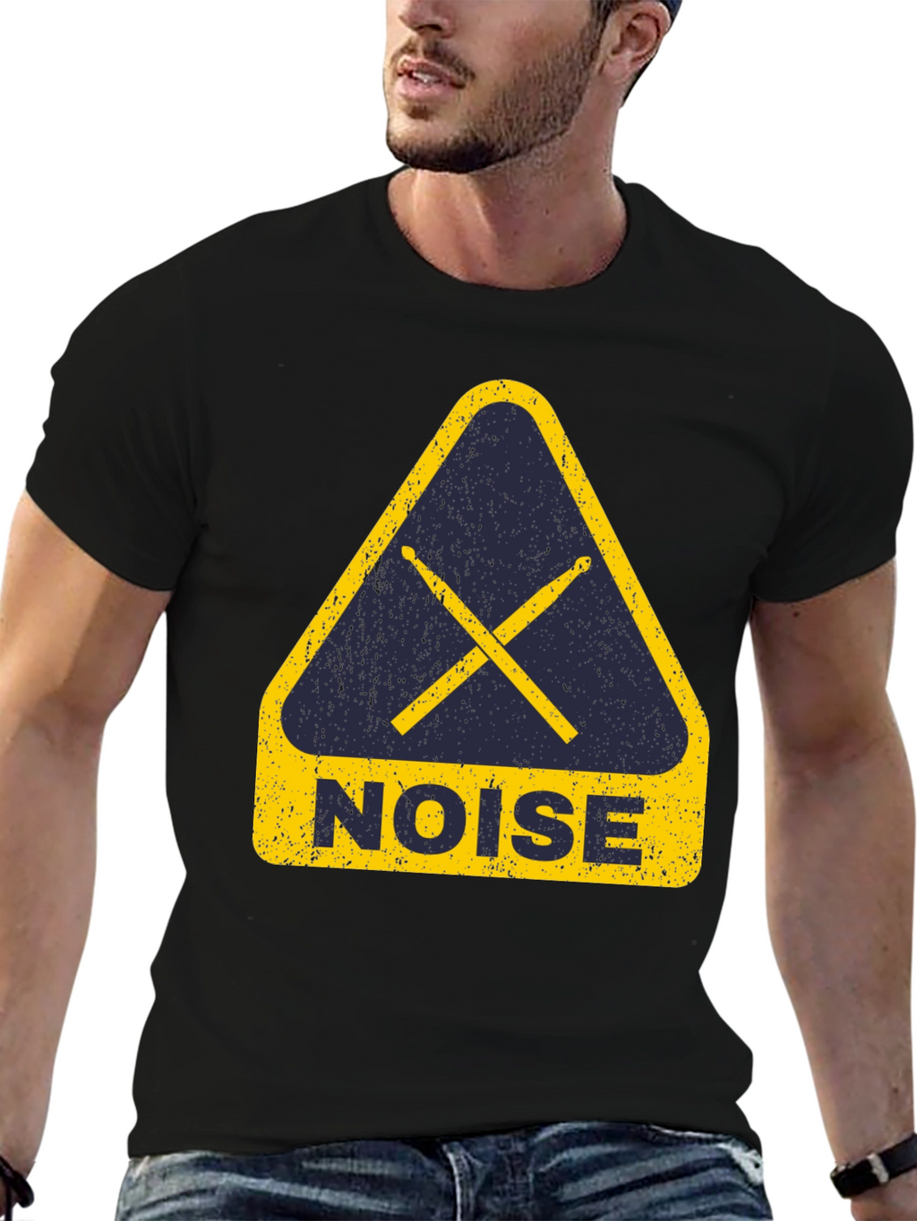 Noise Drum Sticks T-Shirt - Music Band Tee