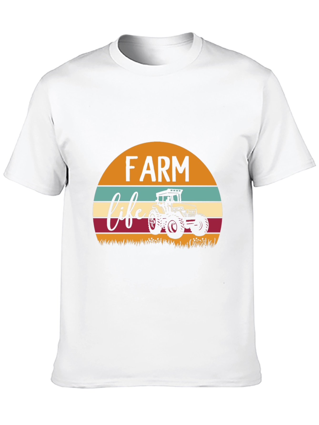 Farm Life Tractor Graphic Tee - Black