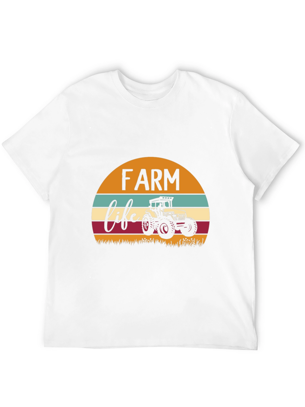 Farm Life Tractor Graphic Tee - Black