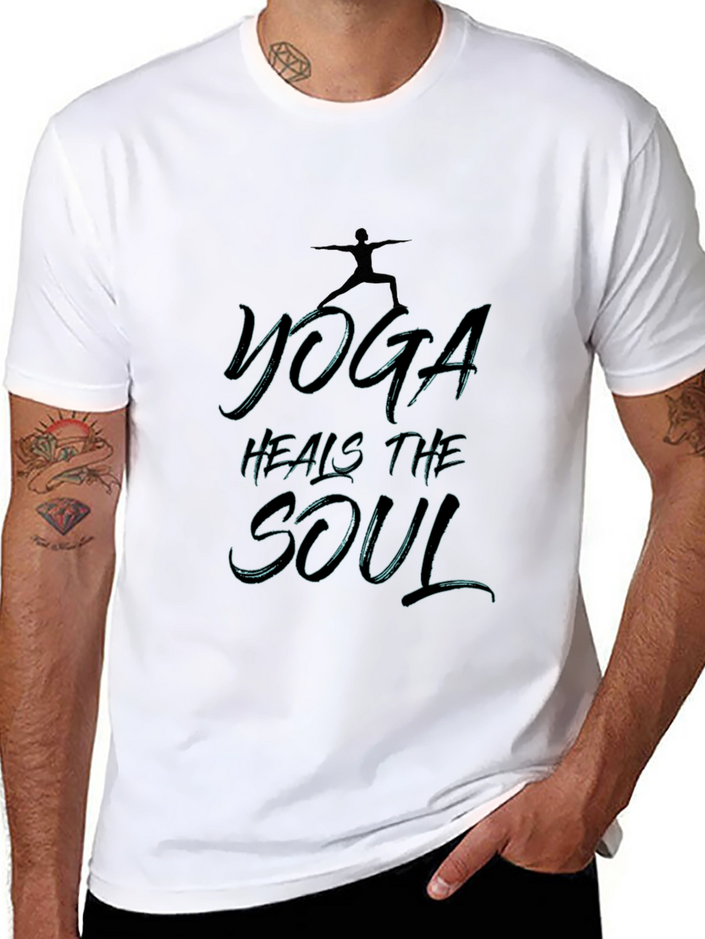 Yoga Heals the Soul Graphic Tee