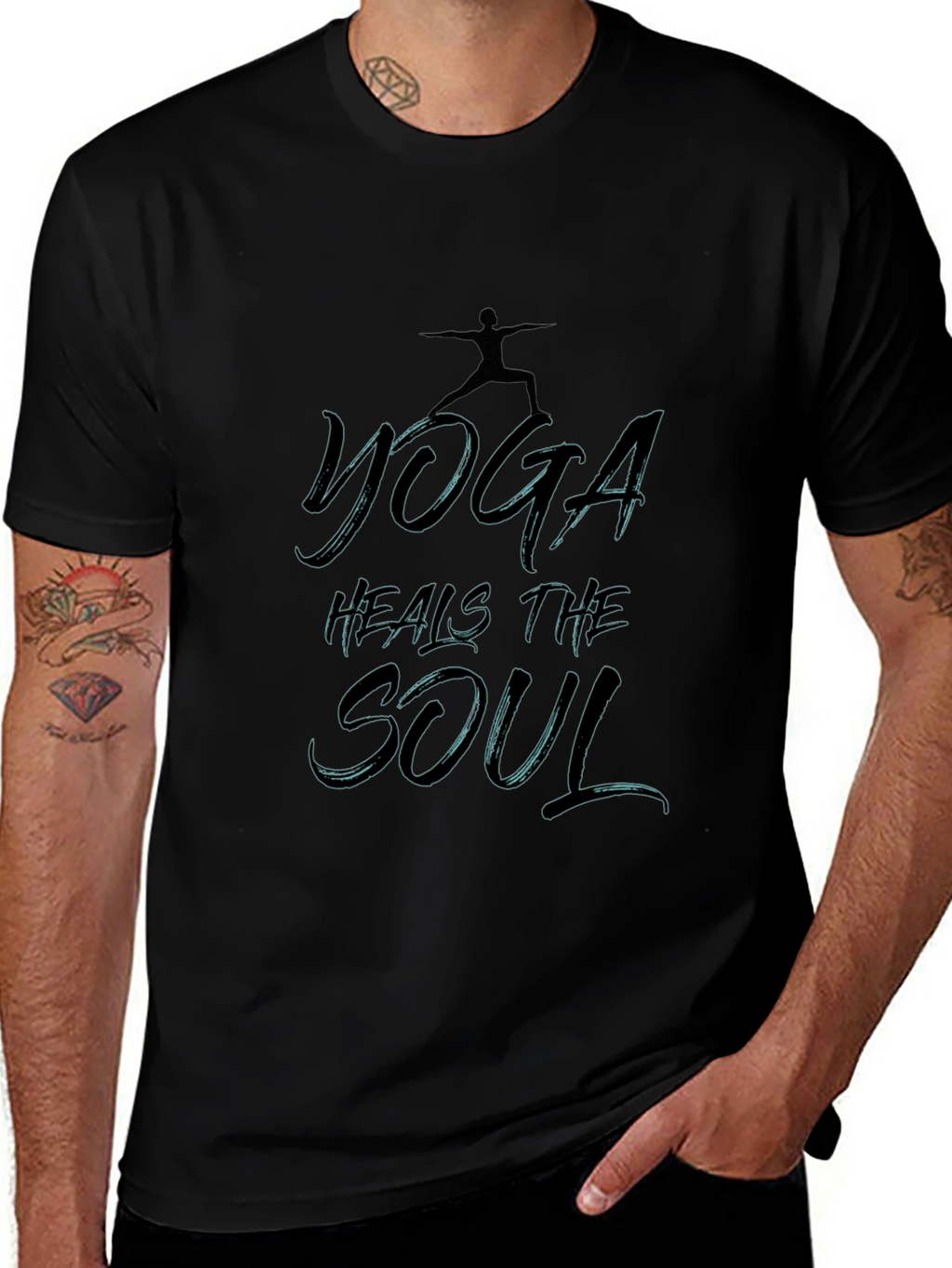 Yoga Heals the Soul Graphic Tee