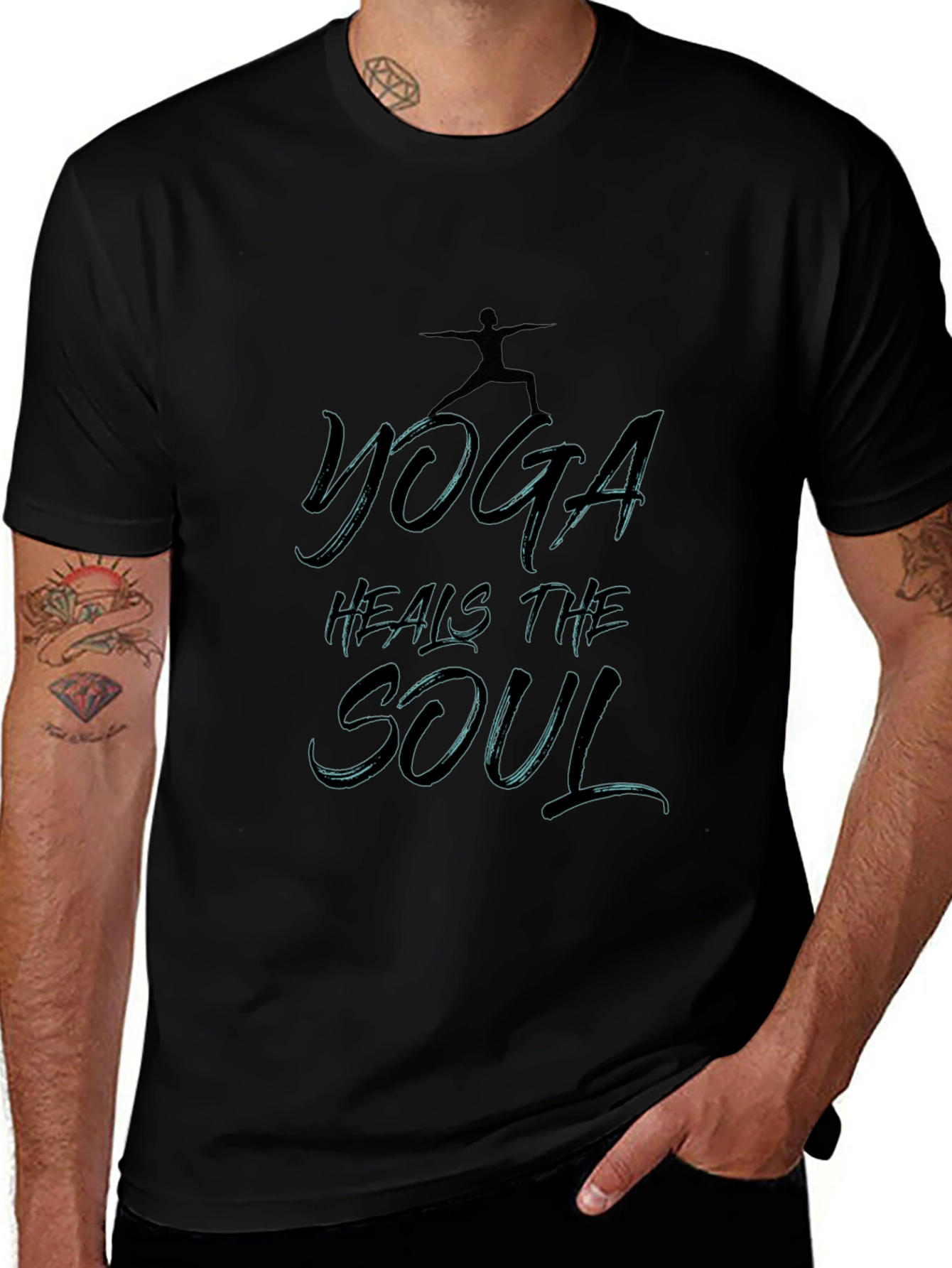 Yoga Heals the Soul Graphic Tee