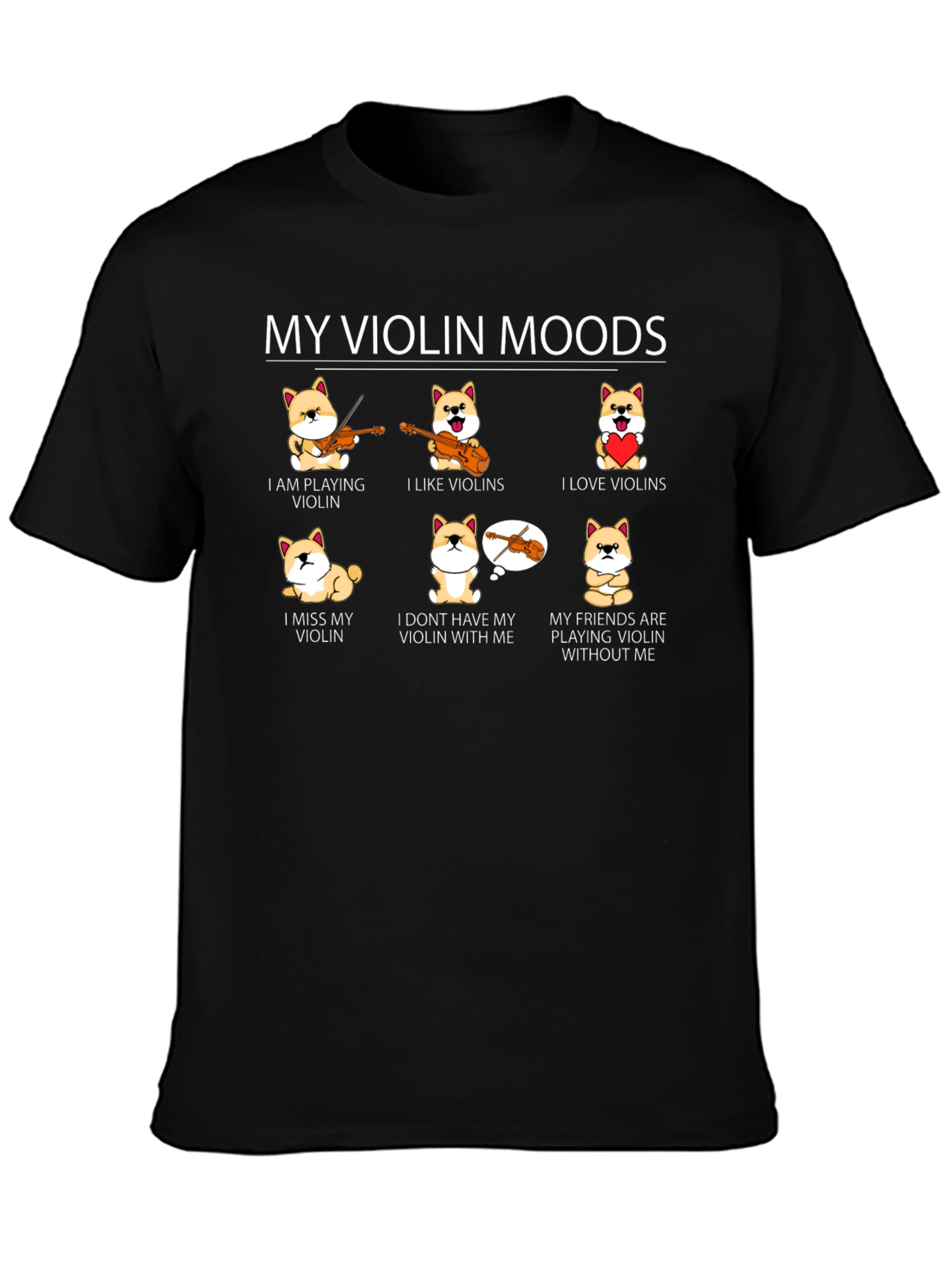 My Violin Moods Graphic Tee