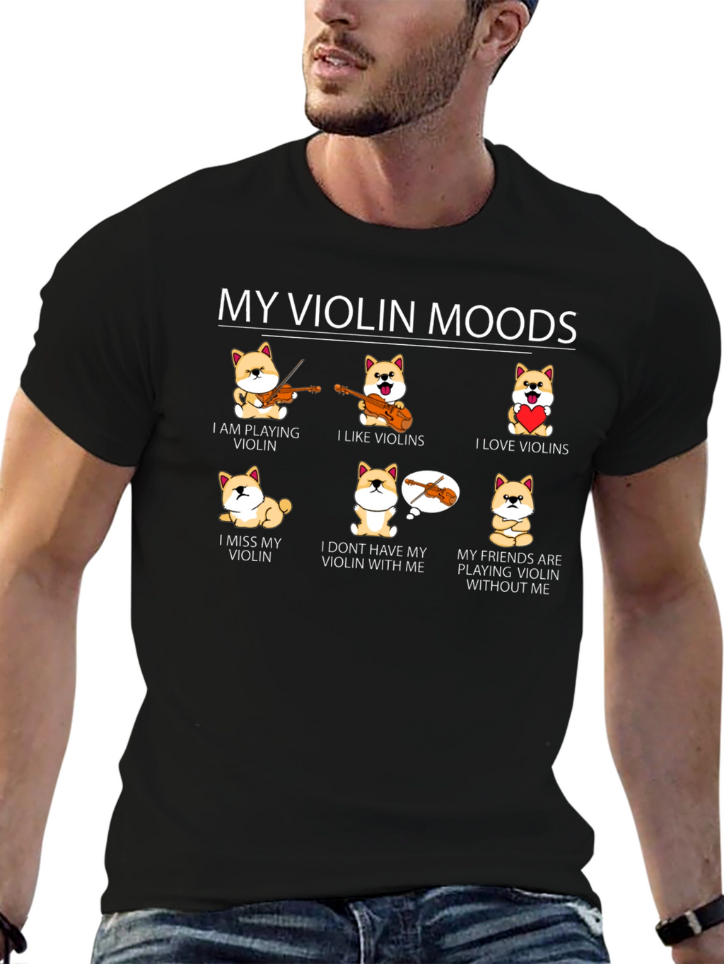 My Violin Moods Graphic Tee