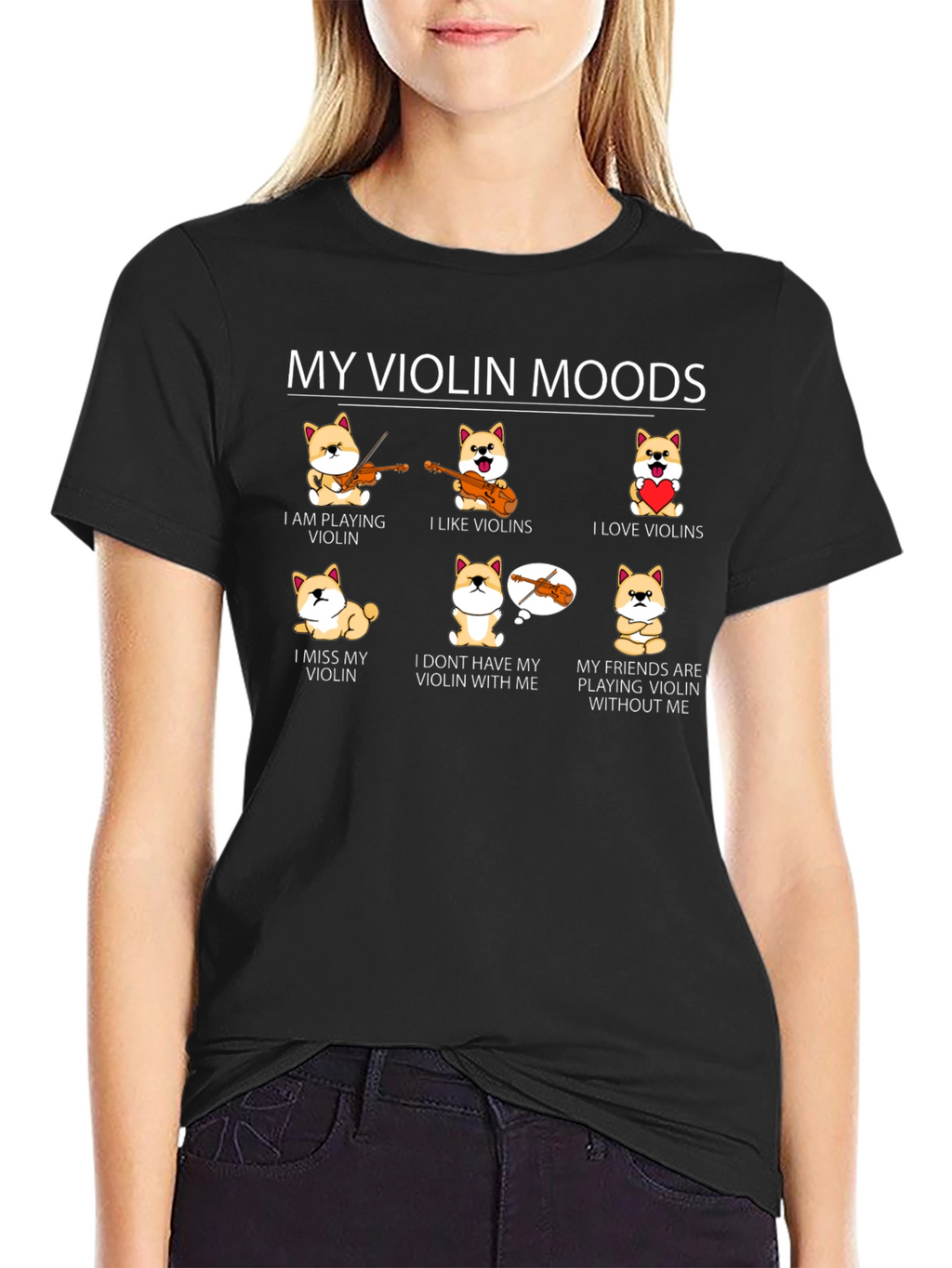 My Violin Moods Graphic Tee