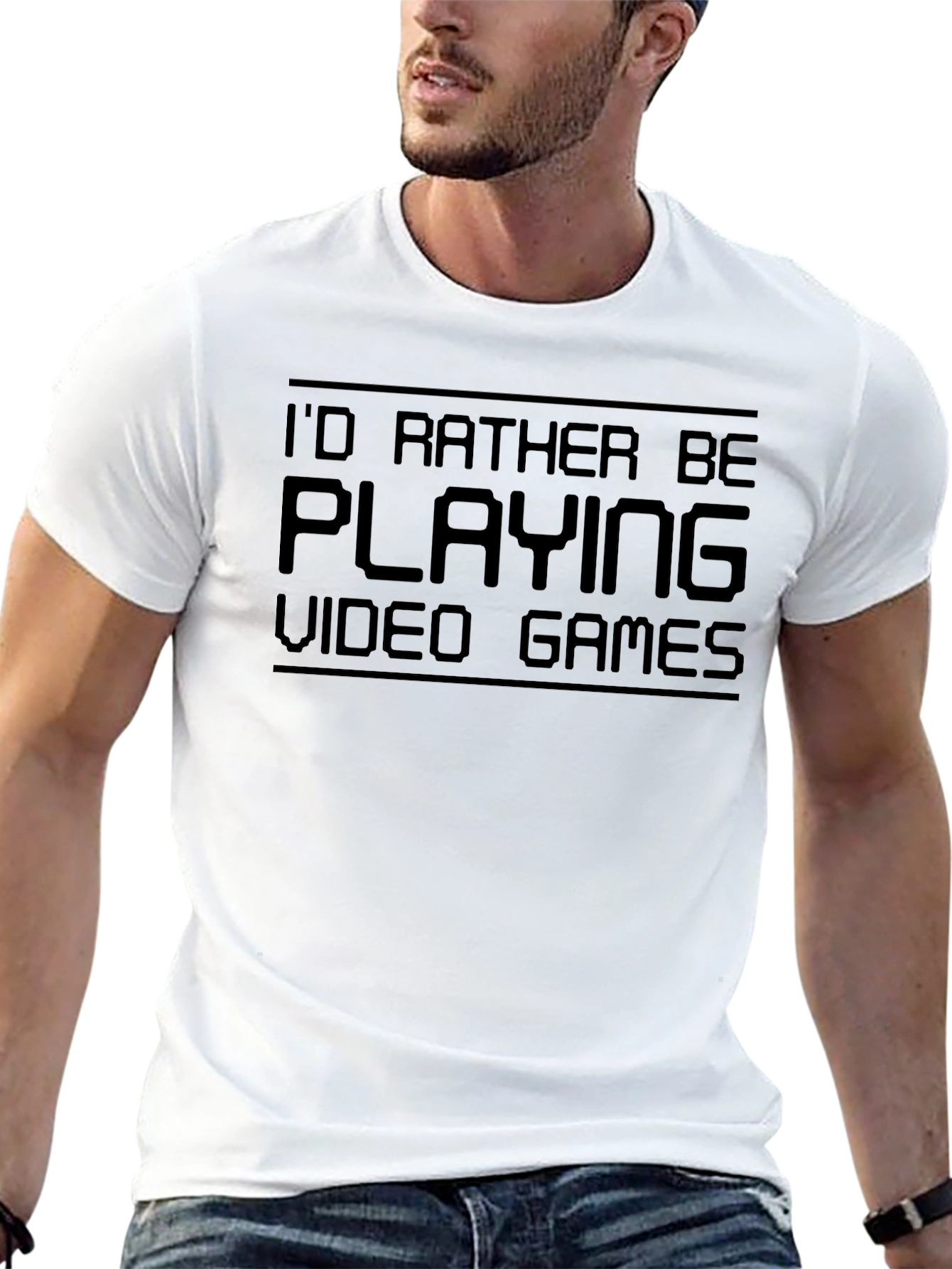 Gamer T-Shirt - Id Rather Be Playing Video Games