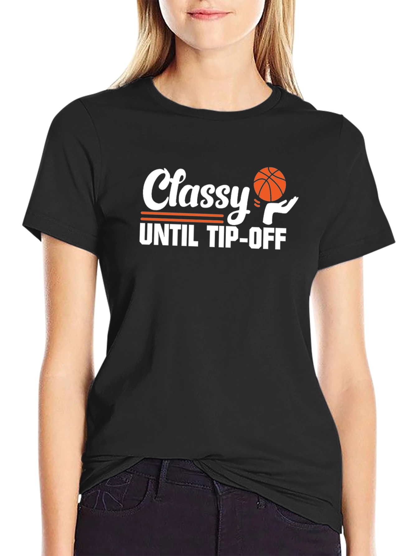 Classy Until Tip-Off Black T-Shirt