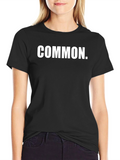 COMMON. Graphic T-Shirt - Classic Black Tee