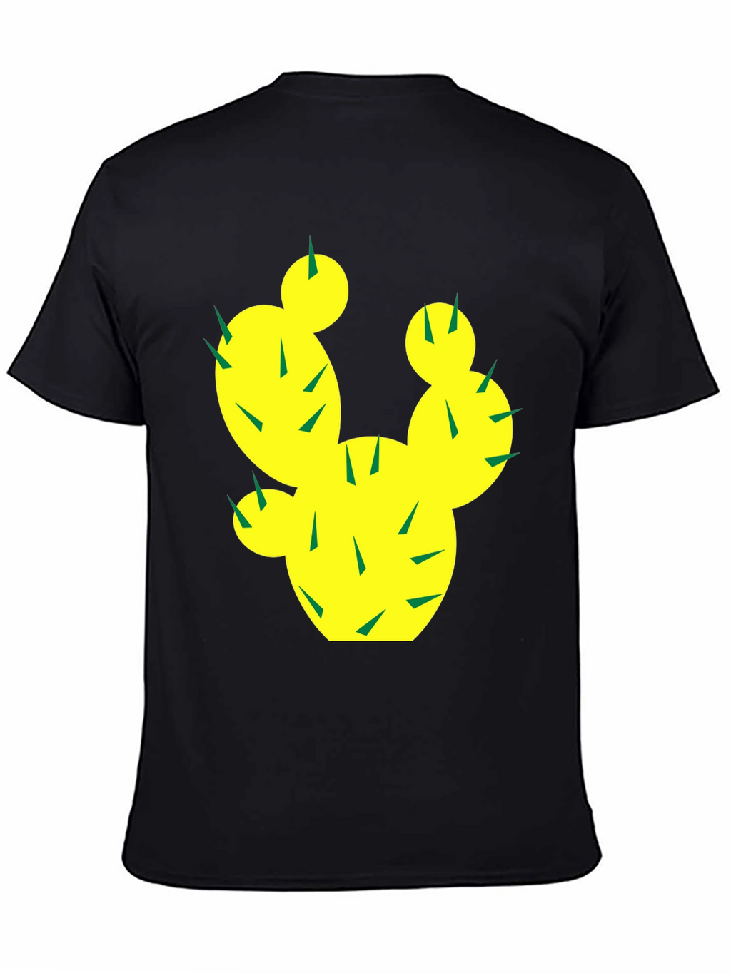 Cactus Graphic Tee - Trendy Black Cotton T-Shirt
