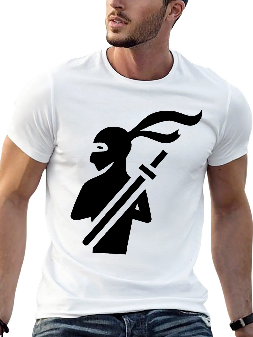 Stealth Ninja Graphic Tee - Black