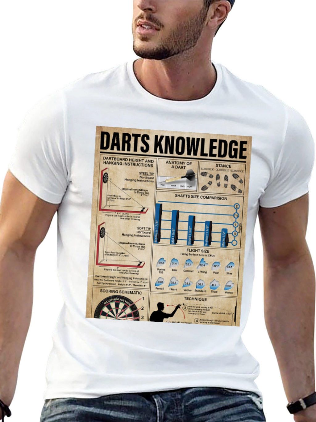 Darts Knowledge Graphic T-Shirt