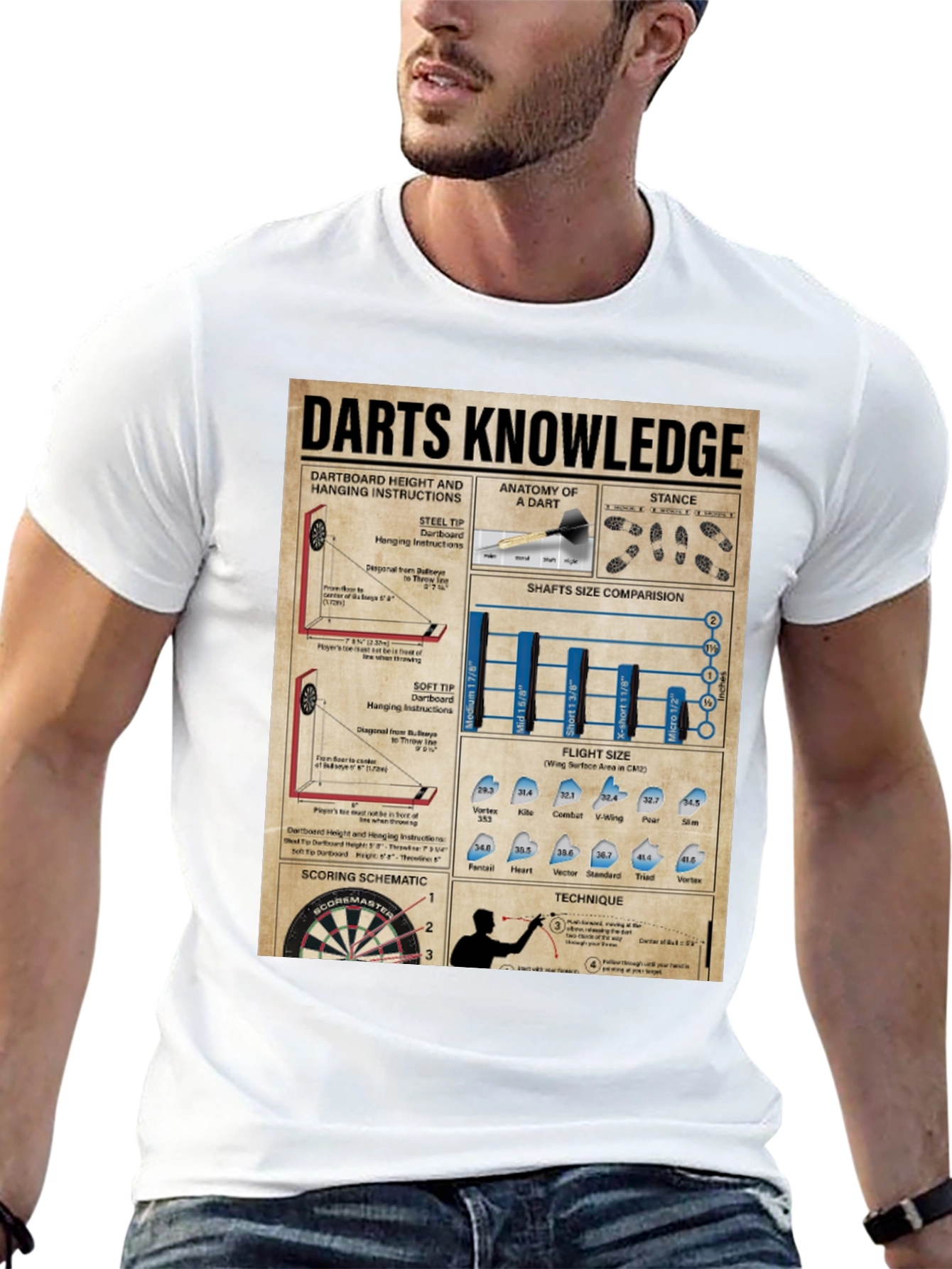 Darts Knowledge Graphic T-Shirt