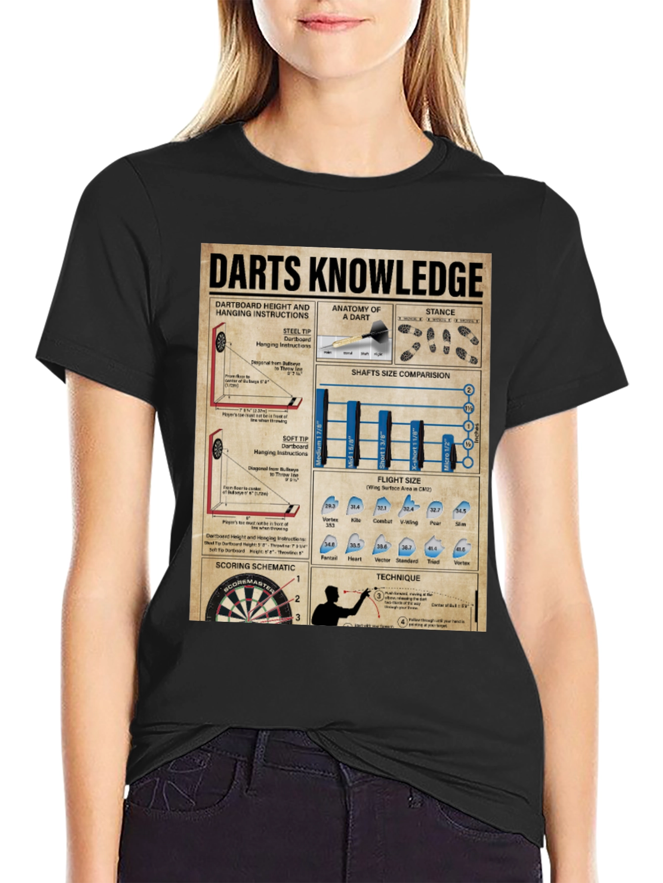 Darts Knowledge Graphic T-Shirt