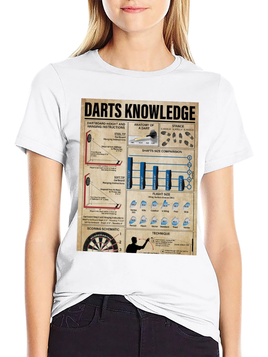 Darts Knowledge Graphic T-Shirt