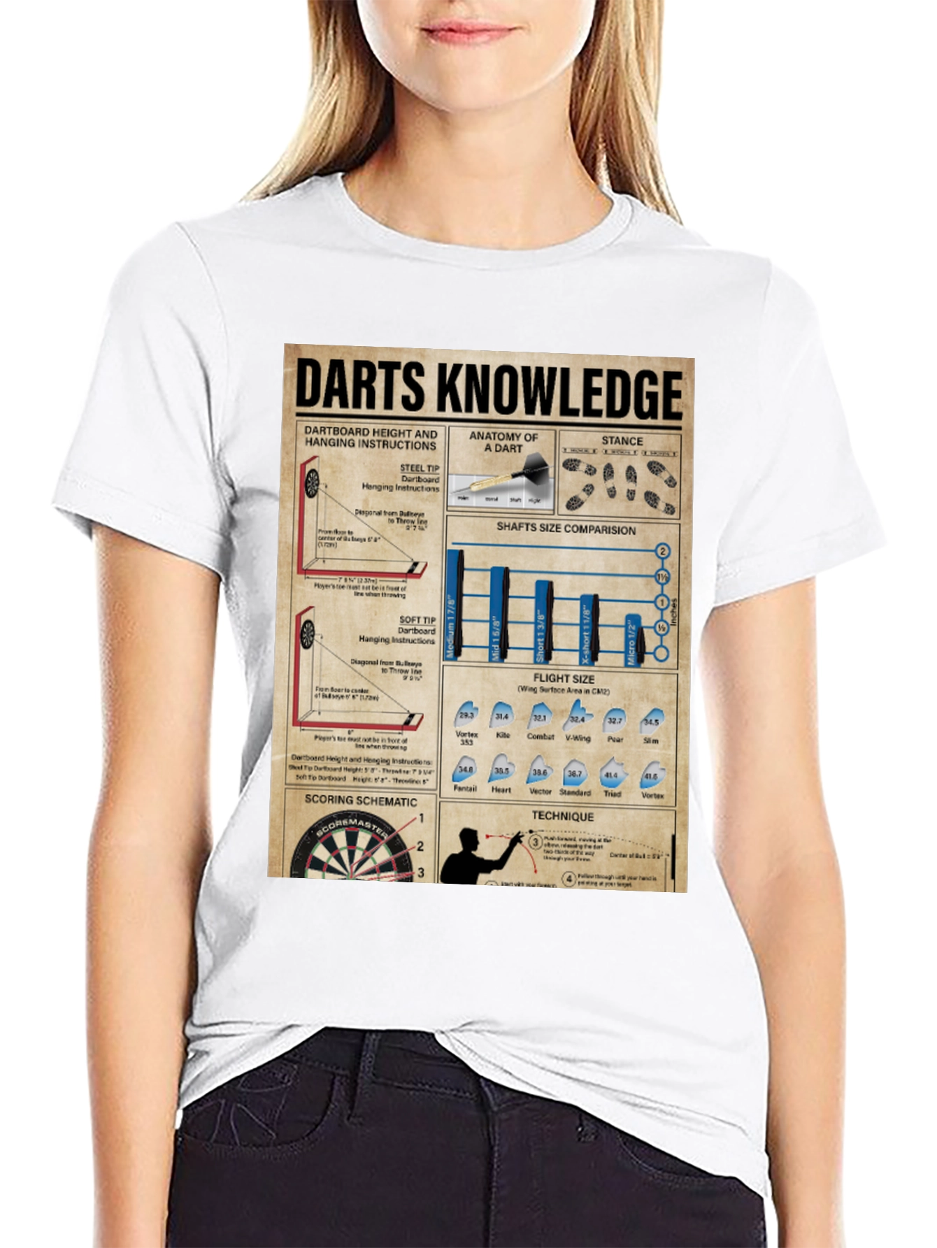 Darts Knowledge Graphic T-Shirt