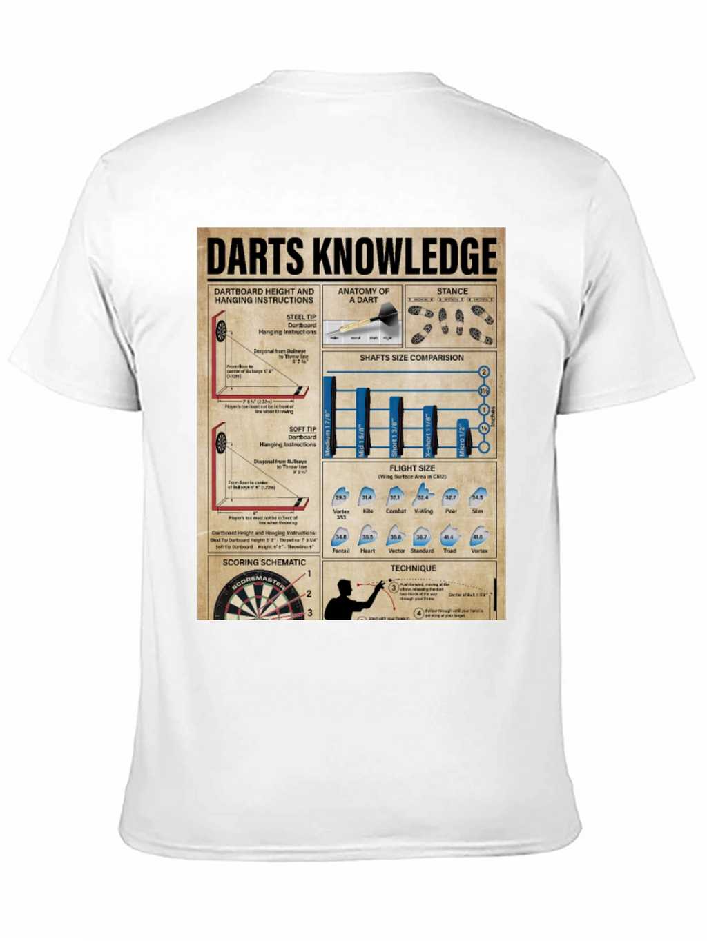 Darts Knowledge Graphic T-Shirt