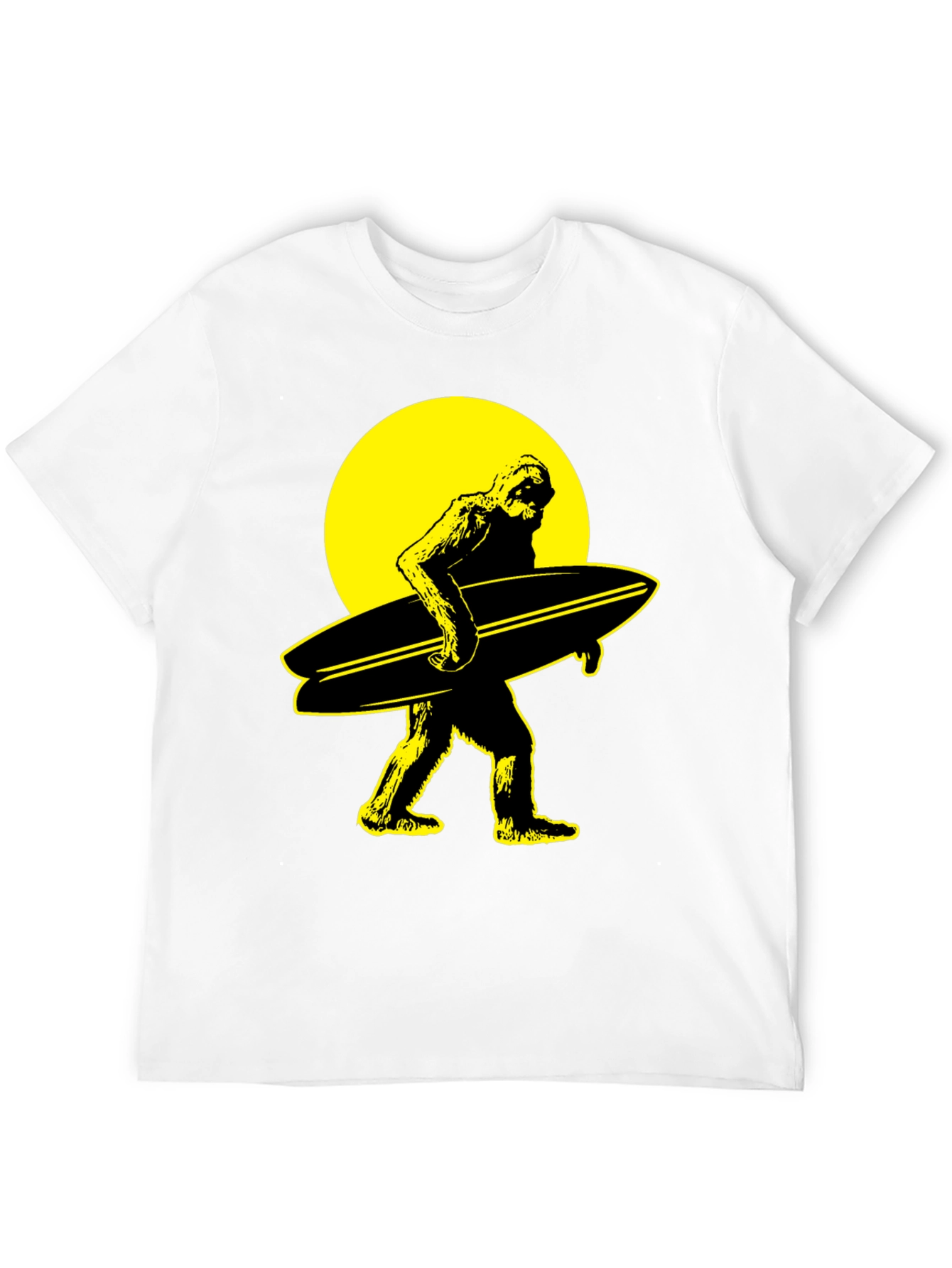 Surf Sasquatch Graphic Tee - Black