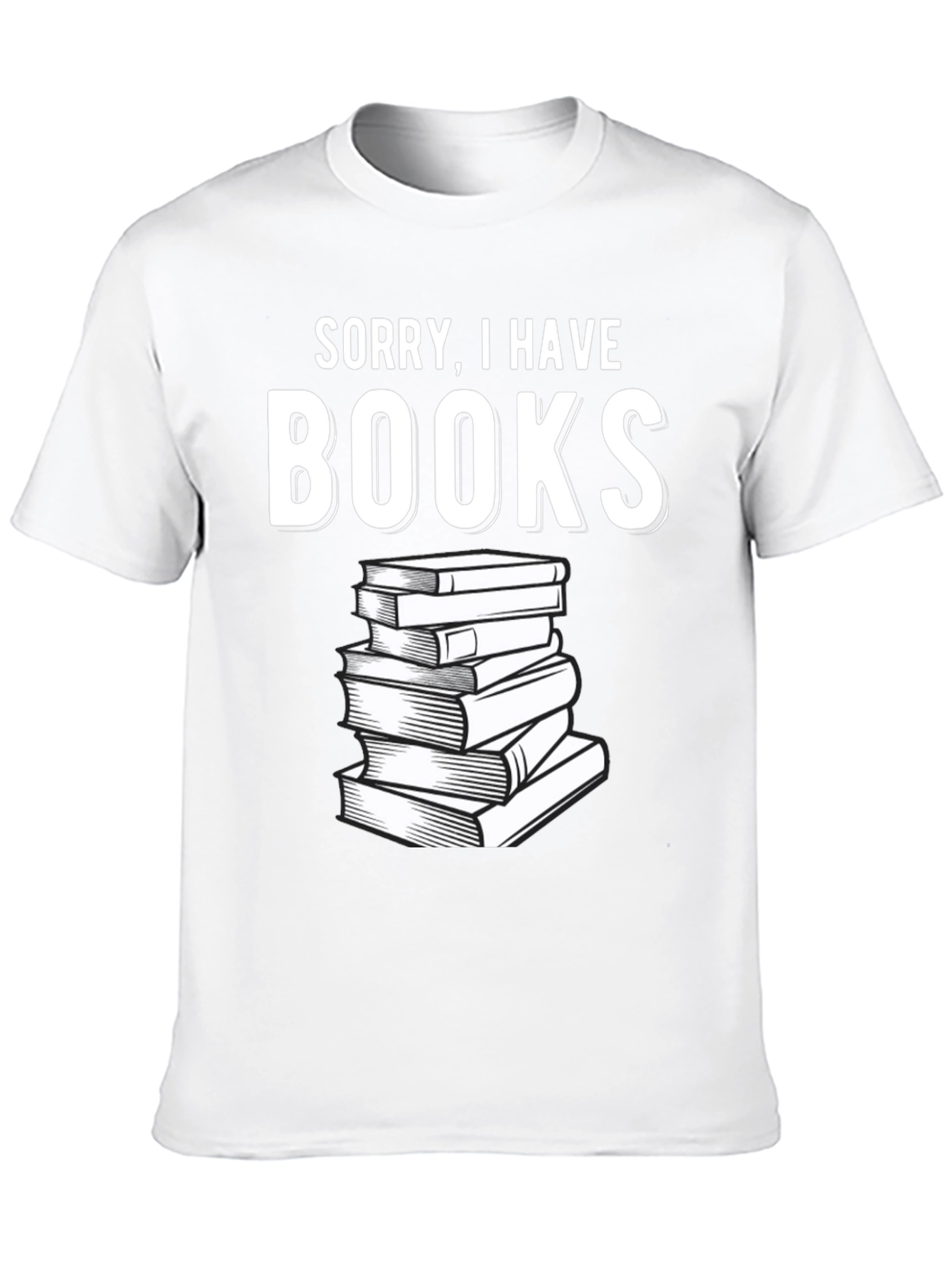 Sorry I Have Books Black T-Shirt