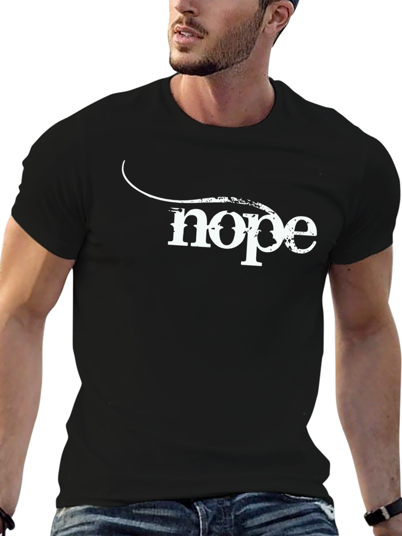 Nope Graphic Tee - Funny Sarcastic Mens T-Shirt