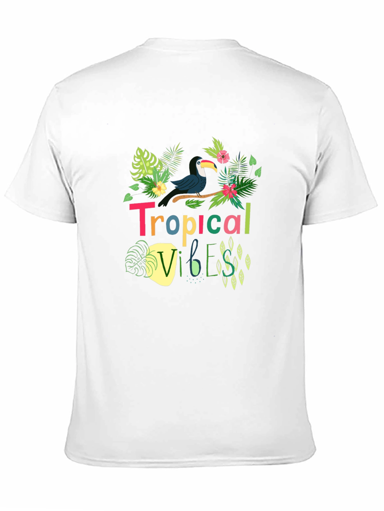 Tropical Vibes Toucan Black T-Shirt