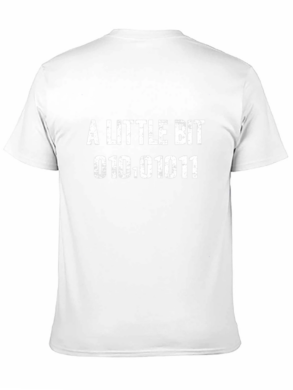 A Little Bit Binary Code Graphic Tee - Black