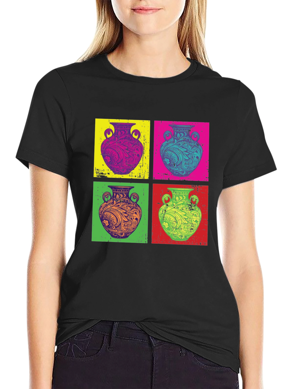 Pop Art Vase Graphic T-Shirt