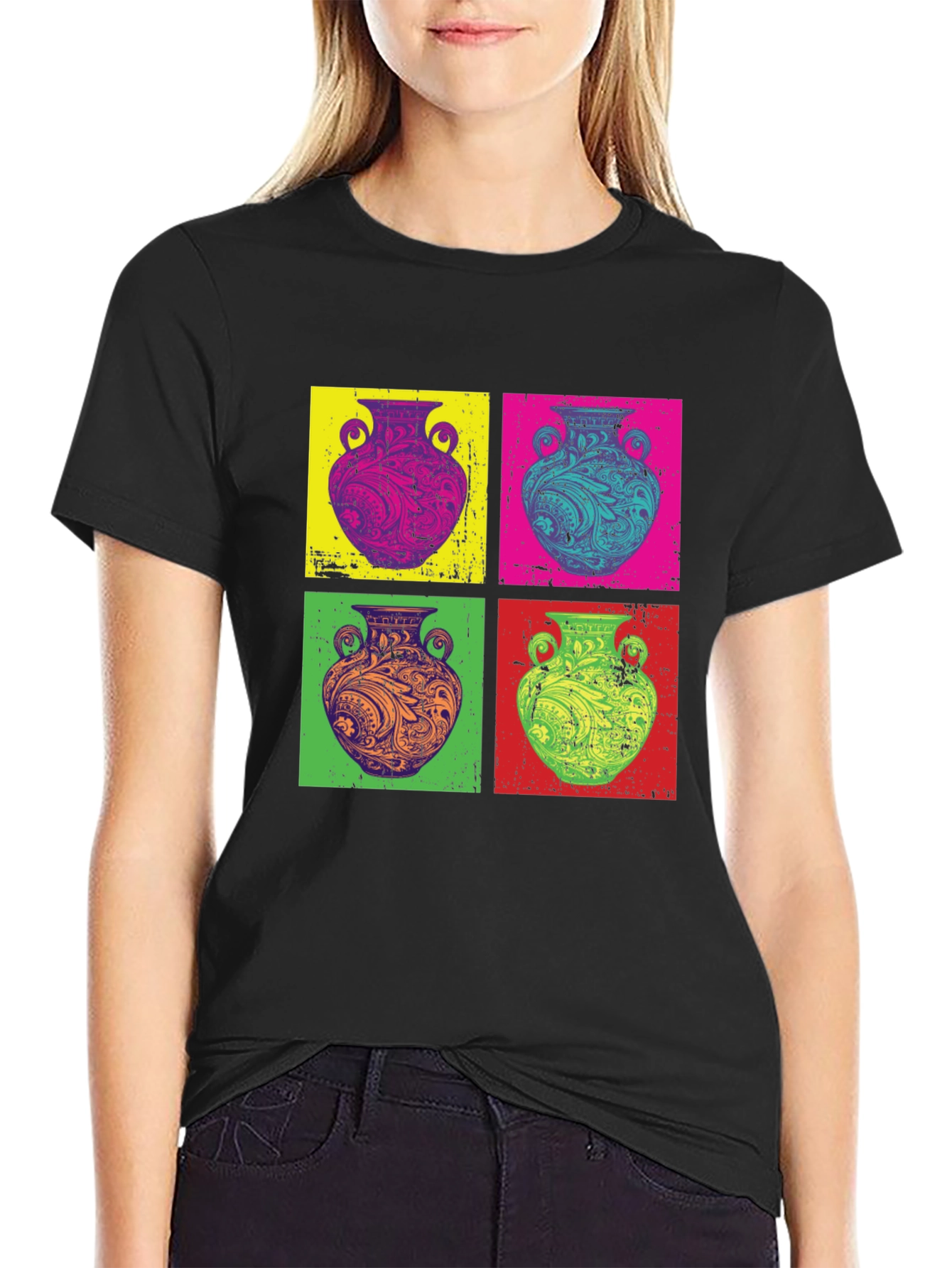 Pop Art Vase Graphic T-Shirt
