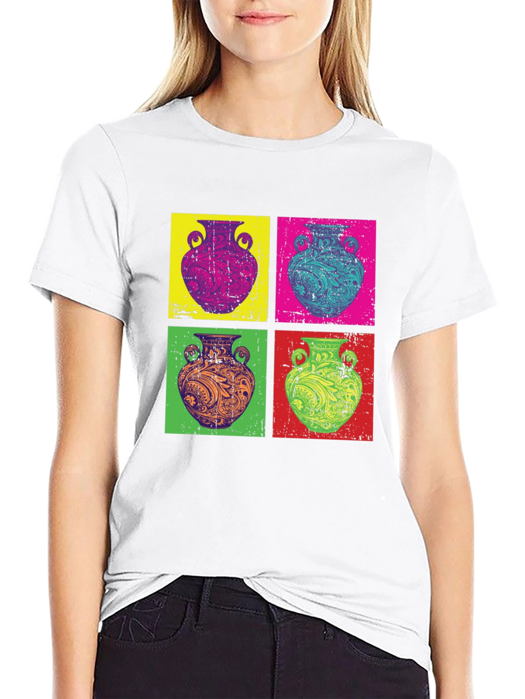 Pop Art Vase Graphic T-Shirt