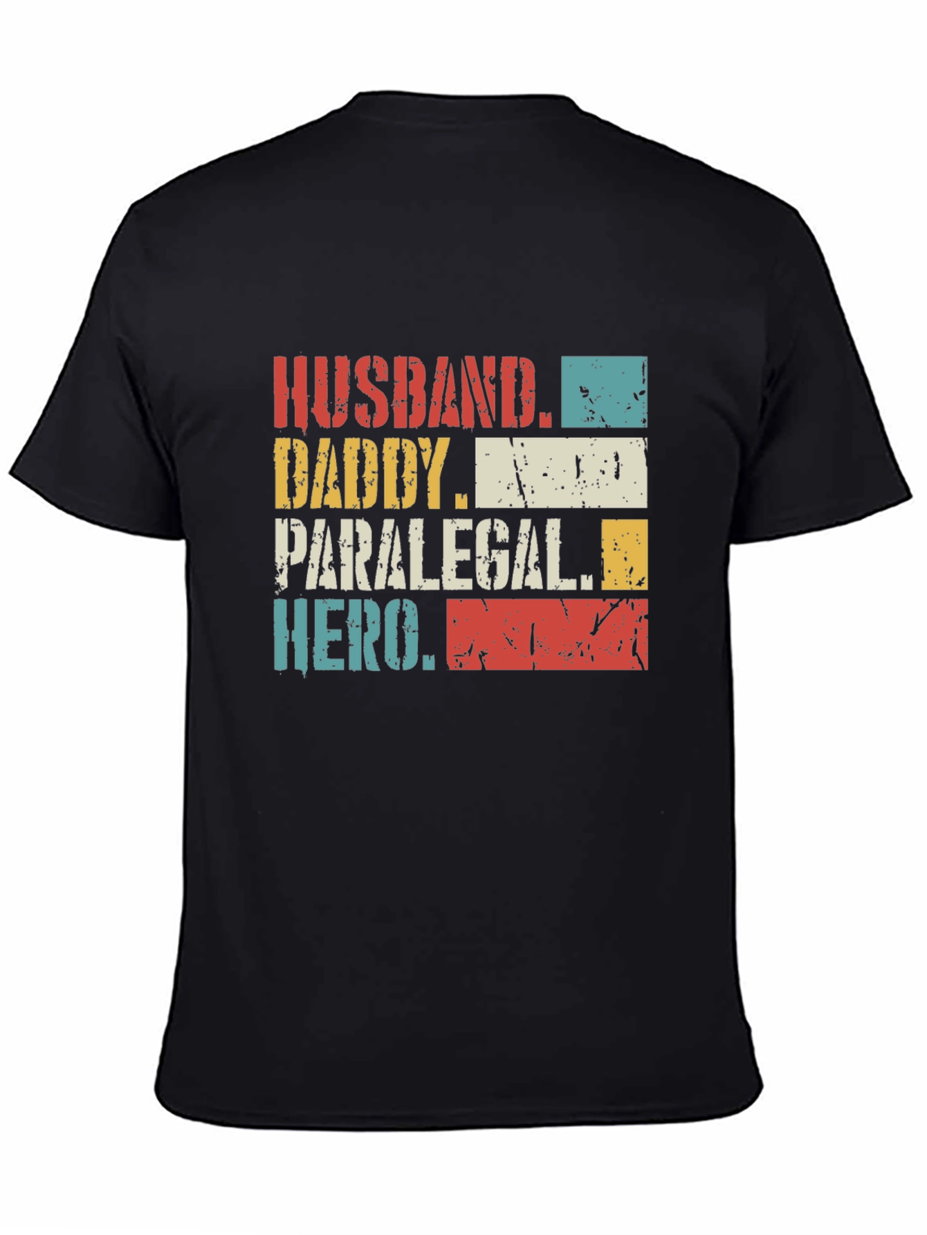 Husband Daddy Paralegal Hero Graphic T-Shirt