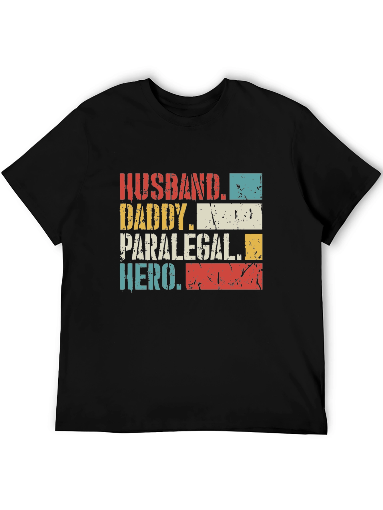 Husband Daddy Paralegal Hero Graphic T-Shirt