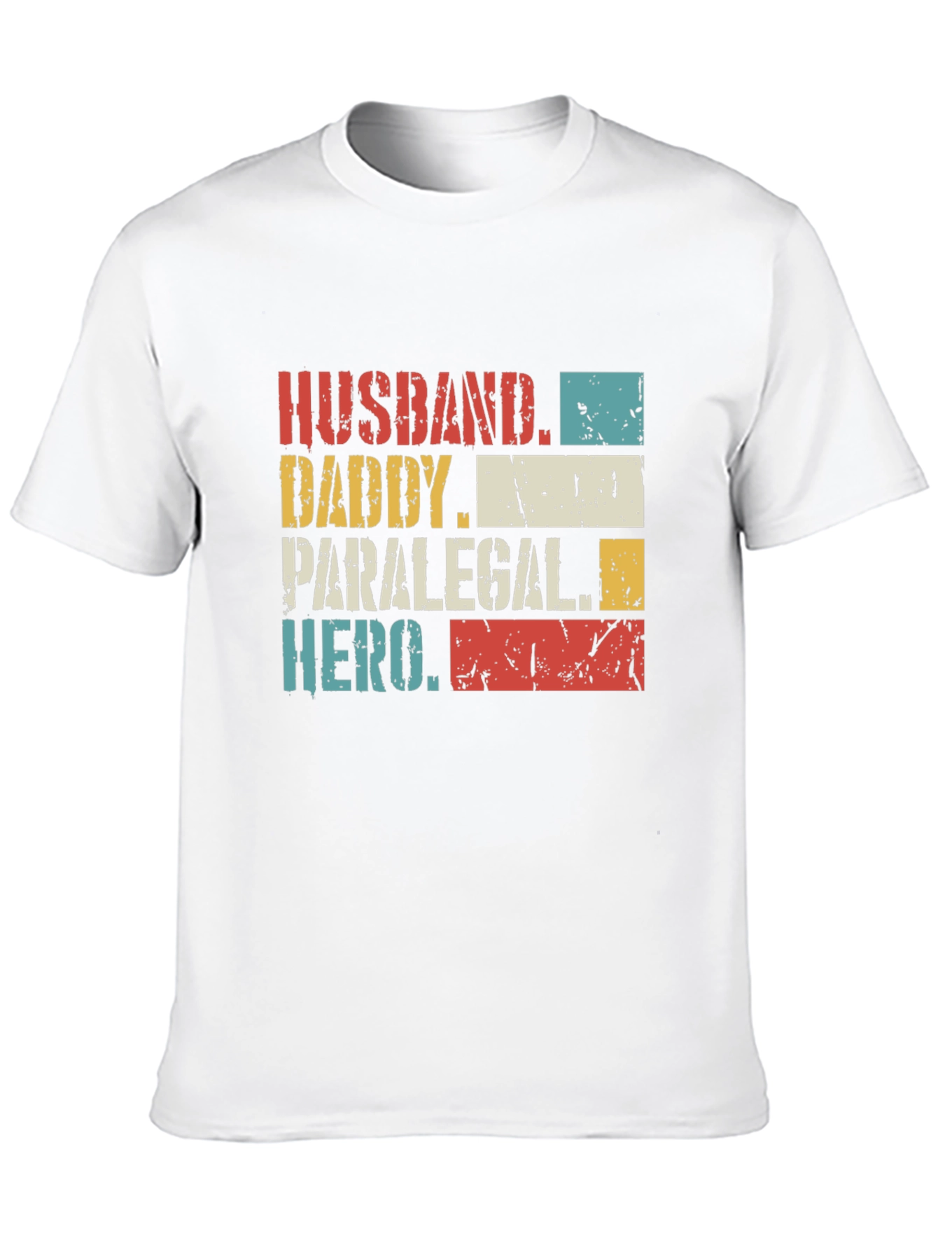 Husband Daddy Paralegal Hero Graphic T-Shirt