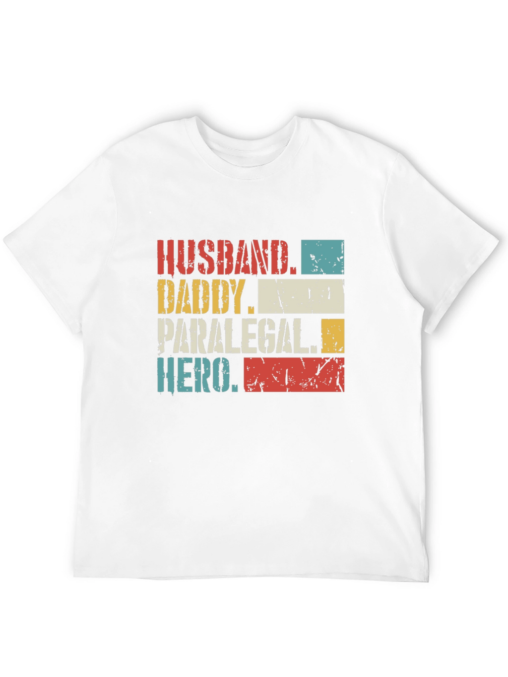 Husband Daddy Paralegal Hero Graphic T-Shirt