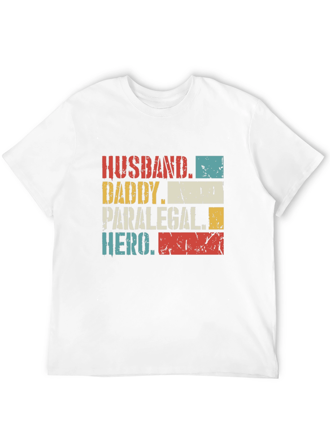 Husband Daddy Paralegal Hero Graphic T-Shirt