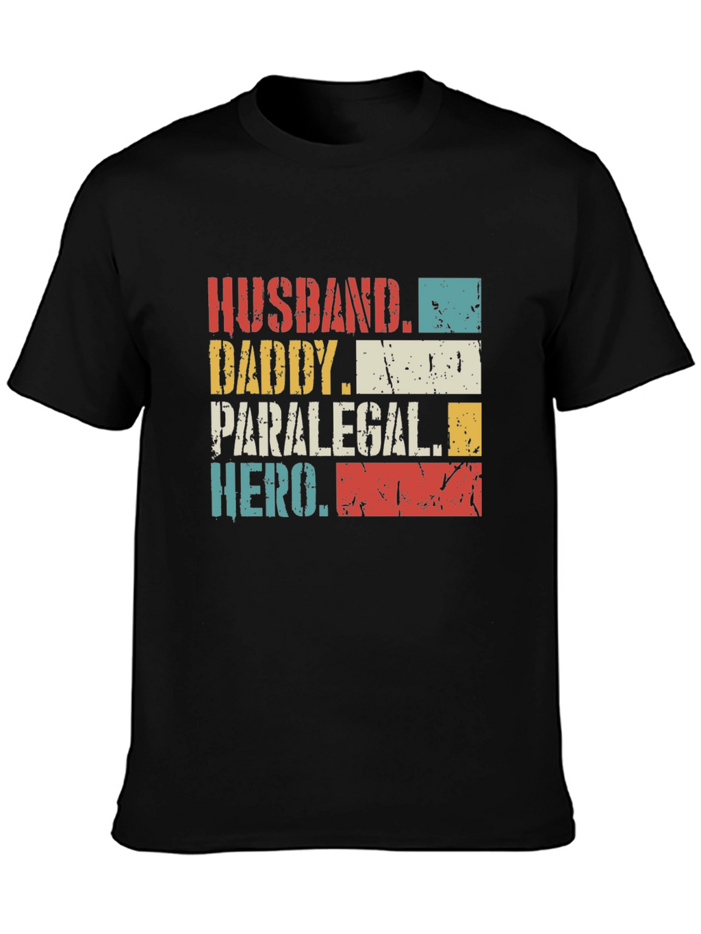 Husband Daddy Paralegal Hero Graphic T-Shirt