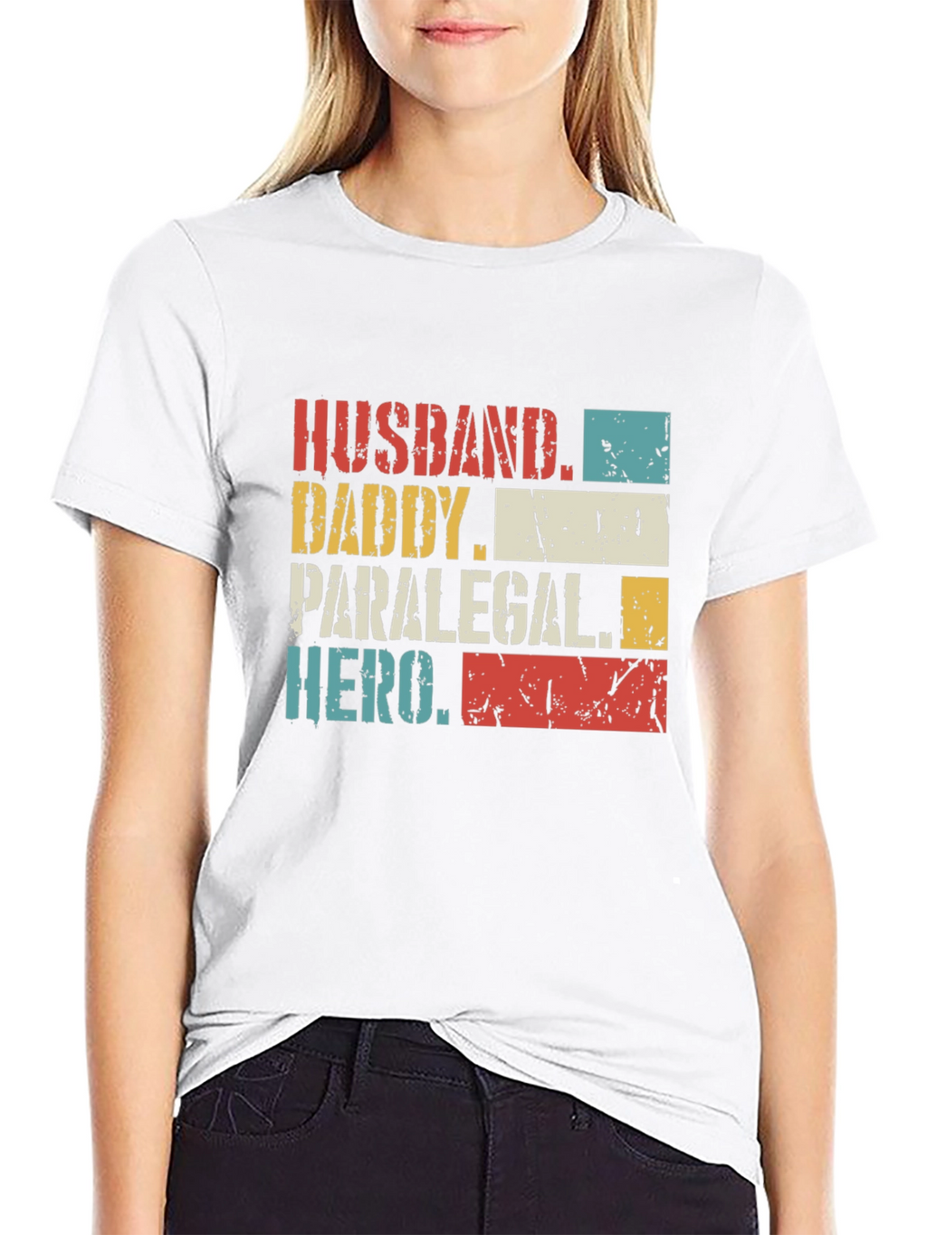 Husband Daddy Paralegal Hero Graphic T-Shirt