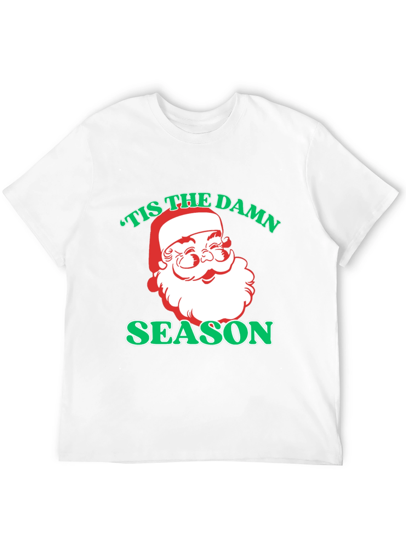 Tis the Damn Season Santa Graphic T-Shirt