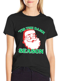 Tis the Damn Season Santa Graphic T-Shirt