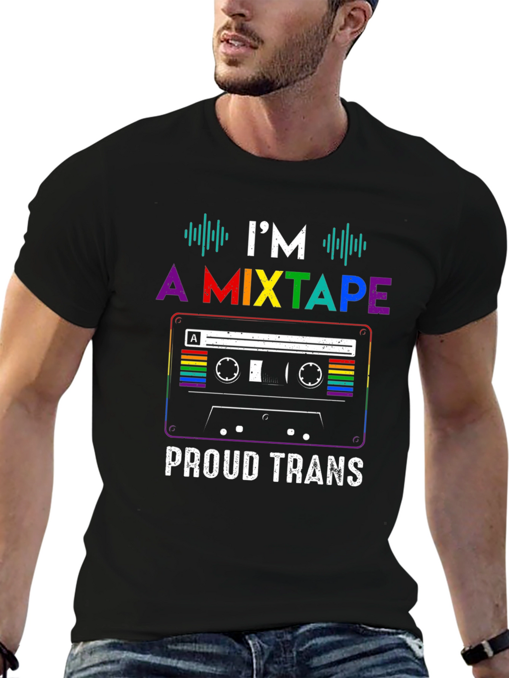 Proud Trans Mixtape T-Shirt - LGBTQ+ Pride Tee